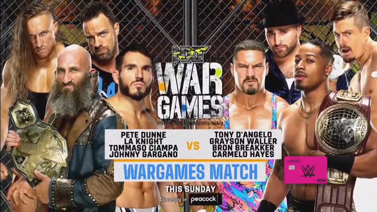 NXT: WarGames 2021 Official Match Card