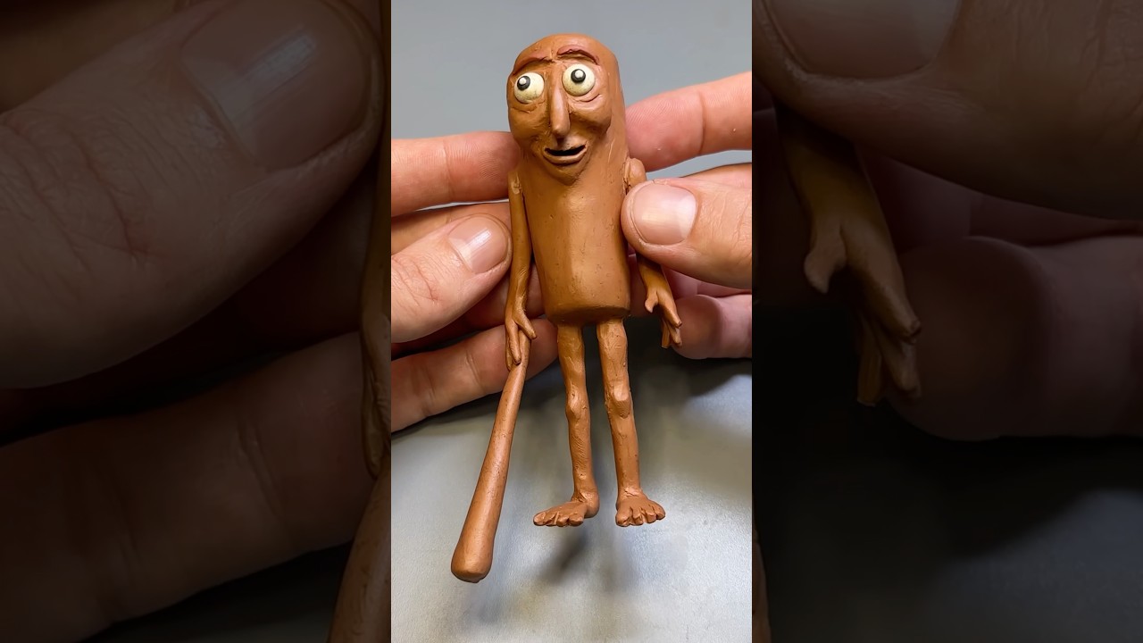 I made Tung Tug Sahur #tungtungsahur #sculpting #plasticine #clay #clayart