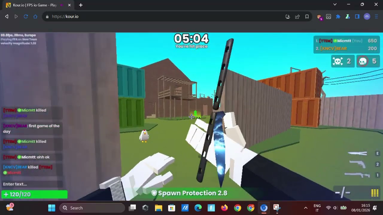 Kour 1v1 with bear