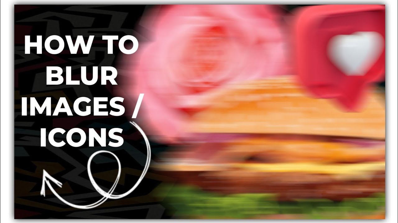How To create Blur Effect/Creat Motion Blur Effect on images or icons @Blur images /Smartphone