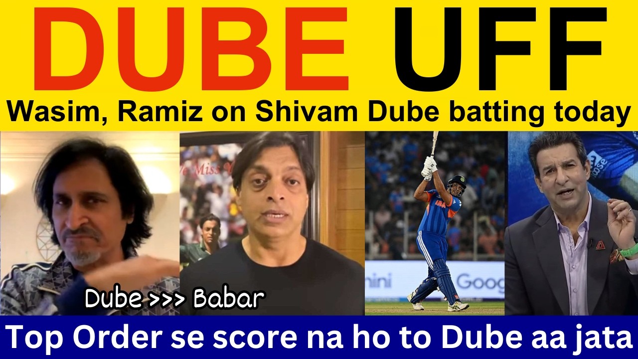 Pak Media Crying on Shivam Dube batting today vs NED | Ramiz Speaks, Shoaib Akhtar on Ind vs NED