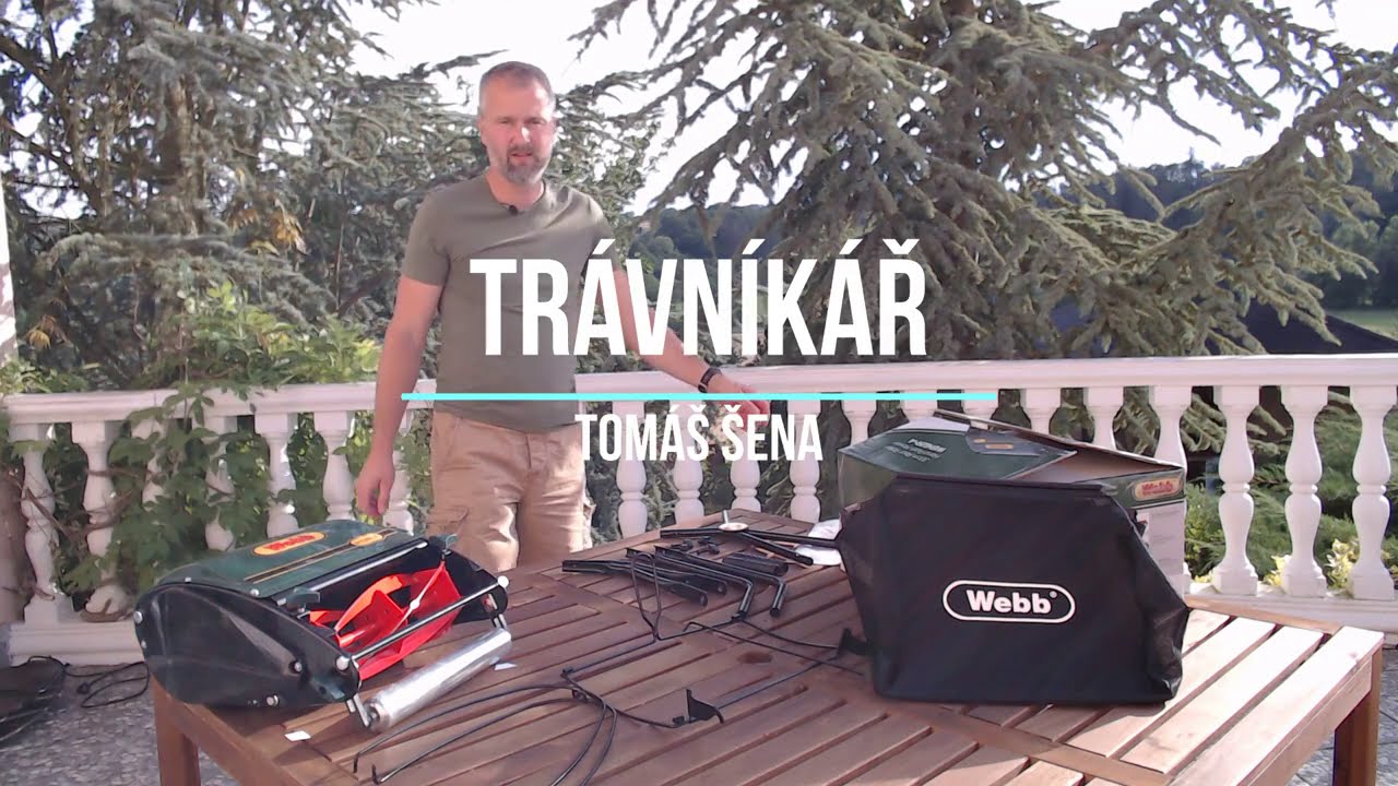 Vřetenová sekačka Webb sestaveni