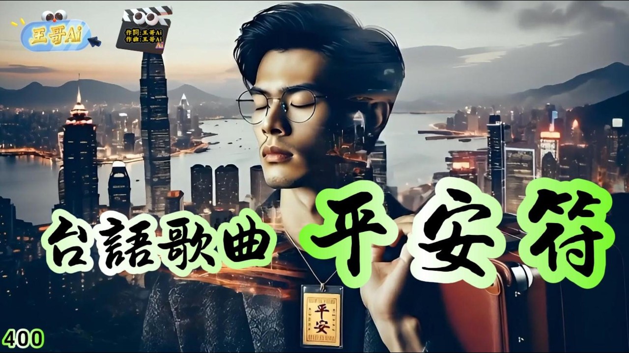 閩南語歌曲(400.平安符)人生過一半 困難一關一關都市人情寒 找無溫暖做伴捧人的飯碗 用阮青春去換平安符的香火 溫暖阮心肝  #王哥Ai #原創歌曲 #閩南語流行歌曲 #台語歌曲 #音樂 #ai歌手