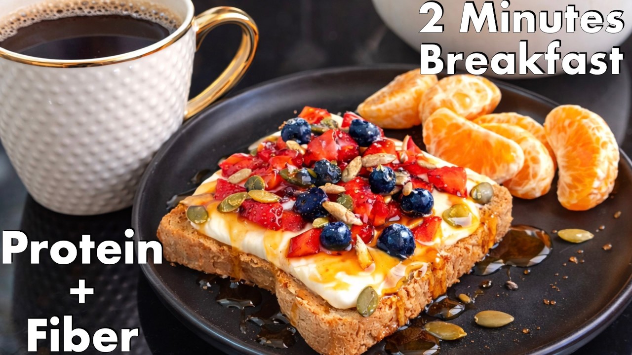 Protein Rich Easy Breakfast ready in just 2 minute for busy morning | Easy Morning breakfast Ideas