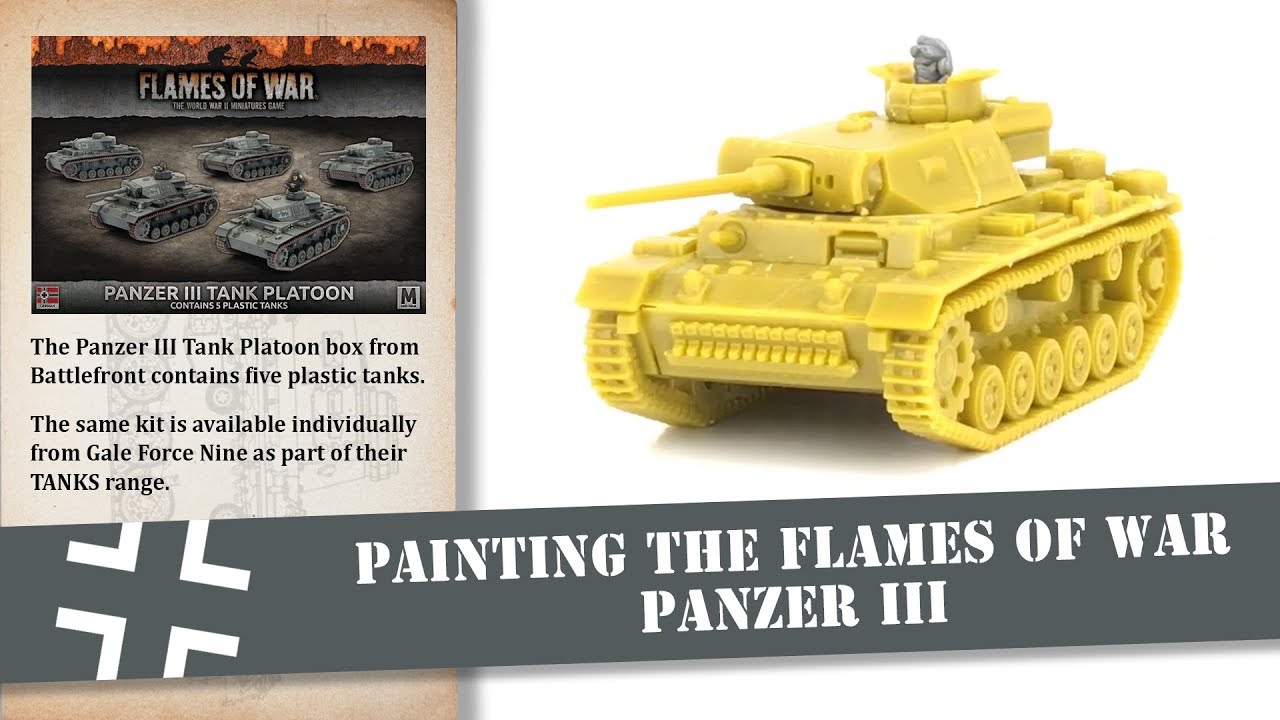 Painting a 15mm Flames of War TANKS Panzer III