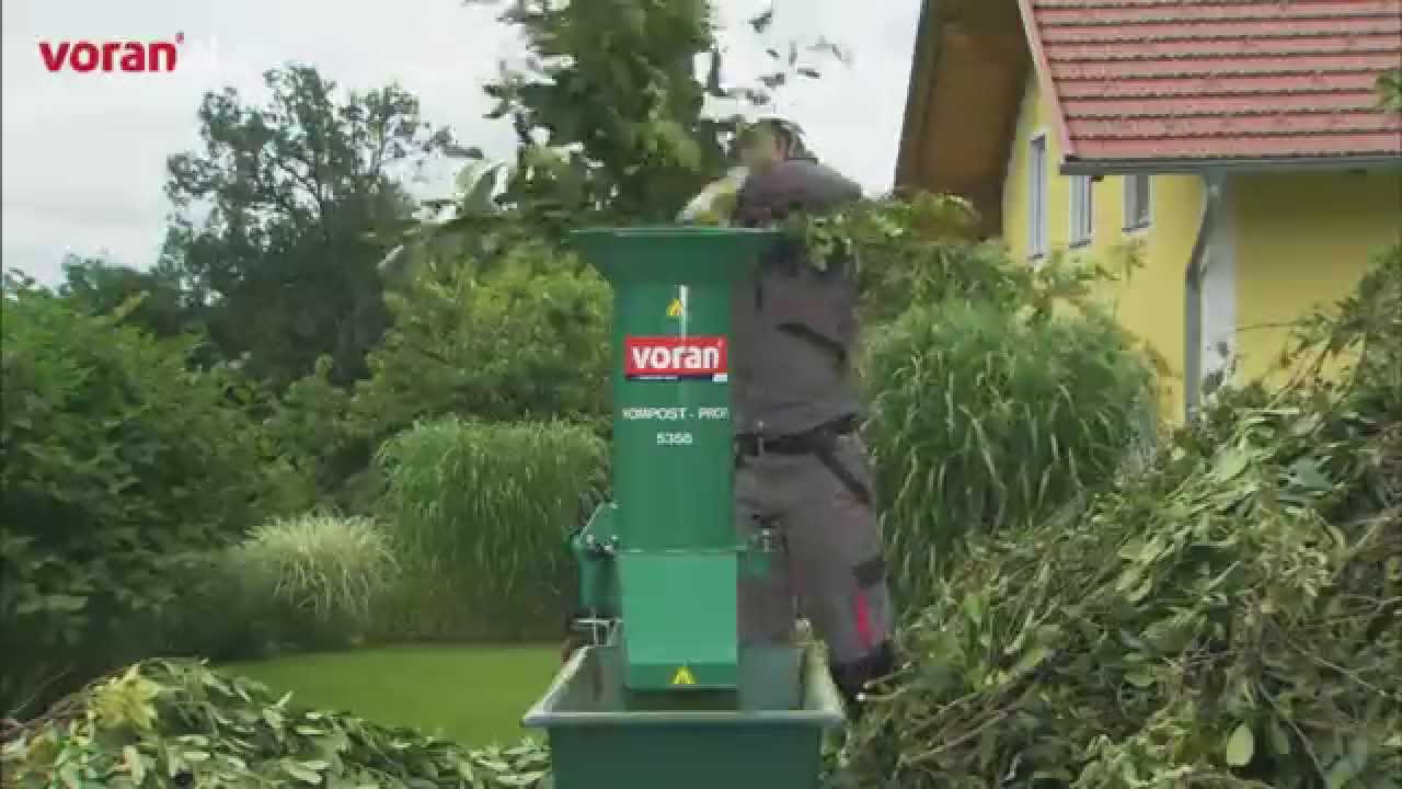 voran Kompost-Profi -  H&auml;ckseln von Strauchschnitt