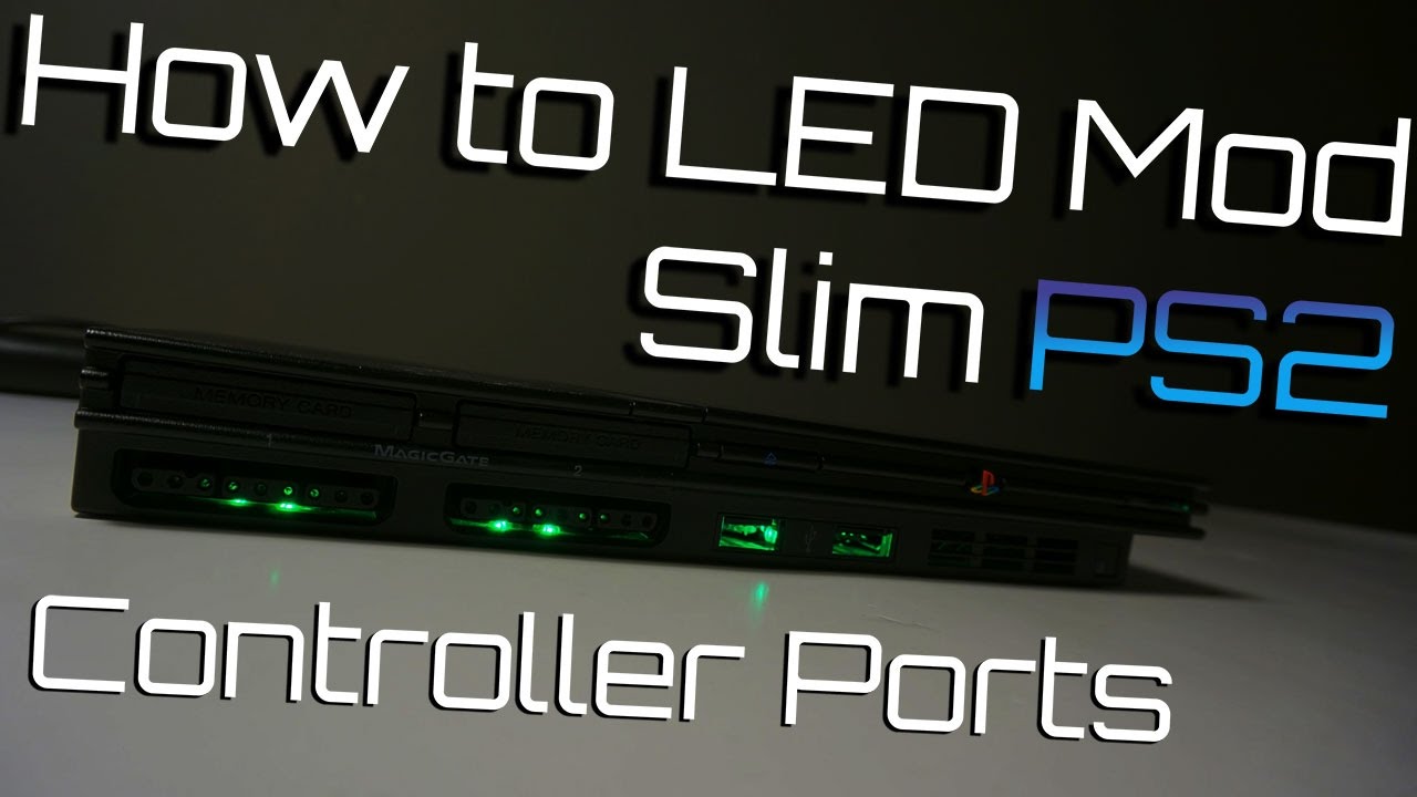 How to LED Mod Slim PS2 Controller Ports