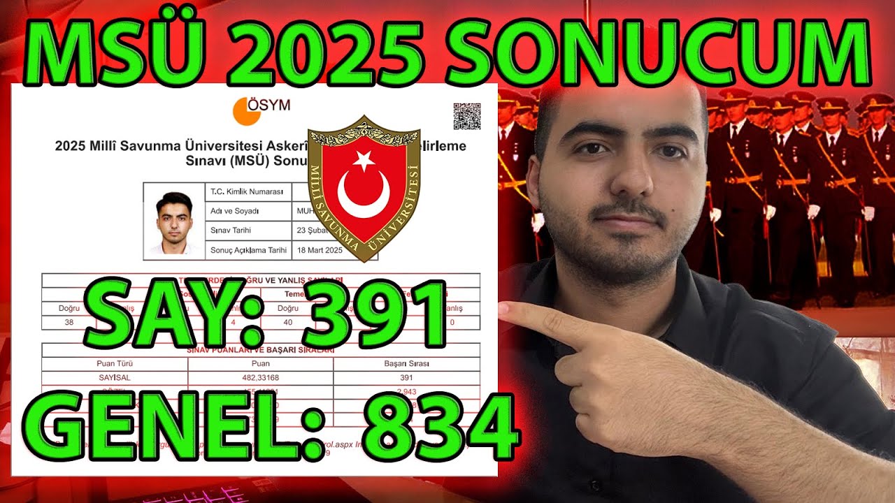 MSÜ 2025 SINAV SONUCUM | MART AYI PROGRAMIM