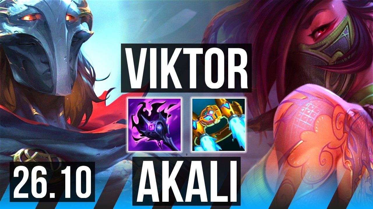 VIKTOR vs AKALI (MID) | KR Master | 26.10