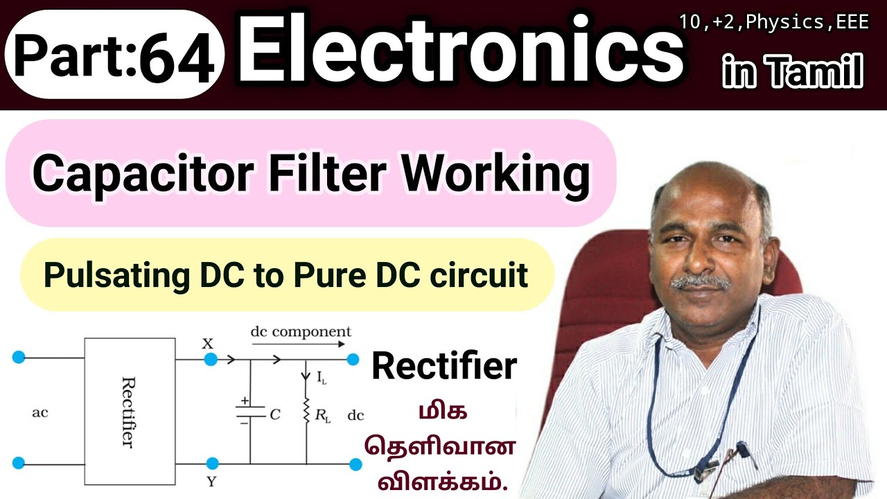 Capacitor filter working in tamil