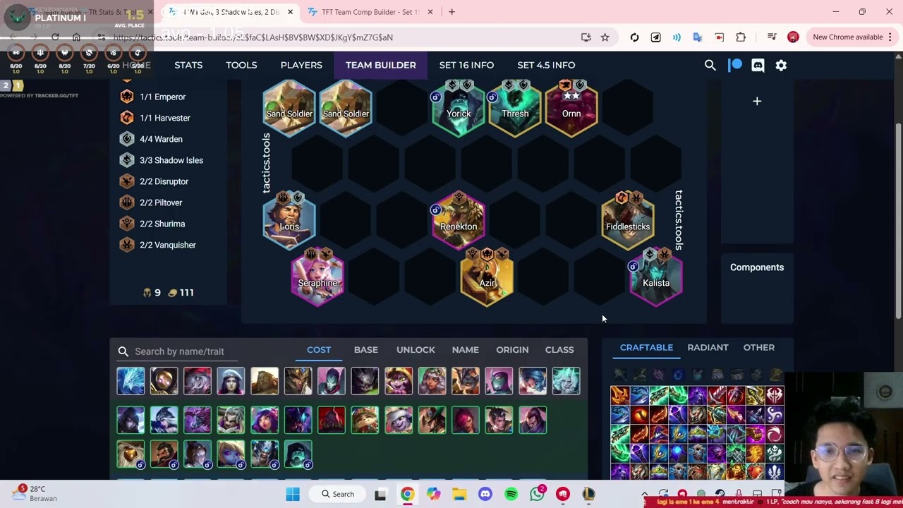 Coaching 4 Cost Meta 16.4 Buat Tournament - Coaching @Xccurate