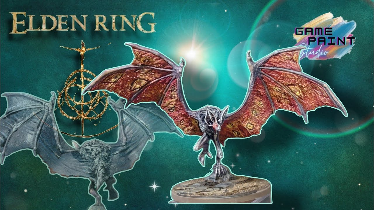 This GIANT BAT Miniature Looks TERRIFYING After Paint! 🦇 | Elden Ring ASMR