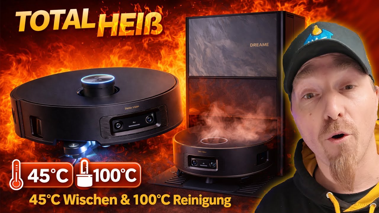Dreame Aqua10 Ultra Track mit 45°C Wischen & 100°C Selbstreinigung