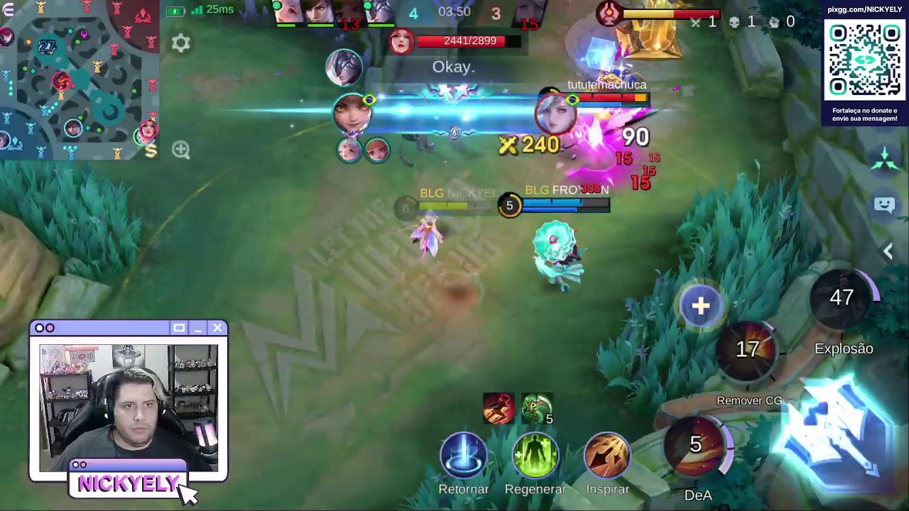 AO VIVO MOBILE LEGENDS BANG BANG (MLBB) - NICKYELY