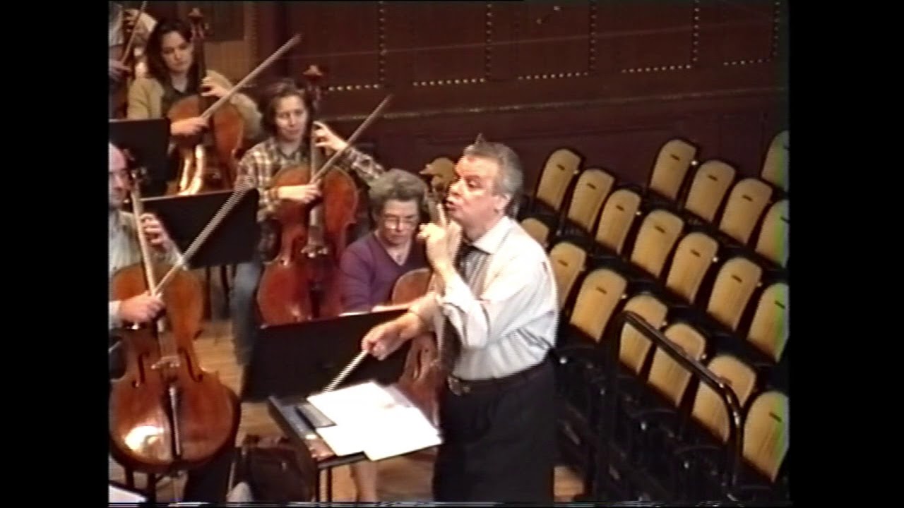 Yuri Simonov in rehearsal (2002) . Erkel Ferenc: Hunyadi nyitány / Overture