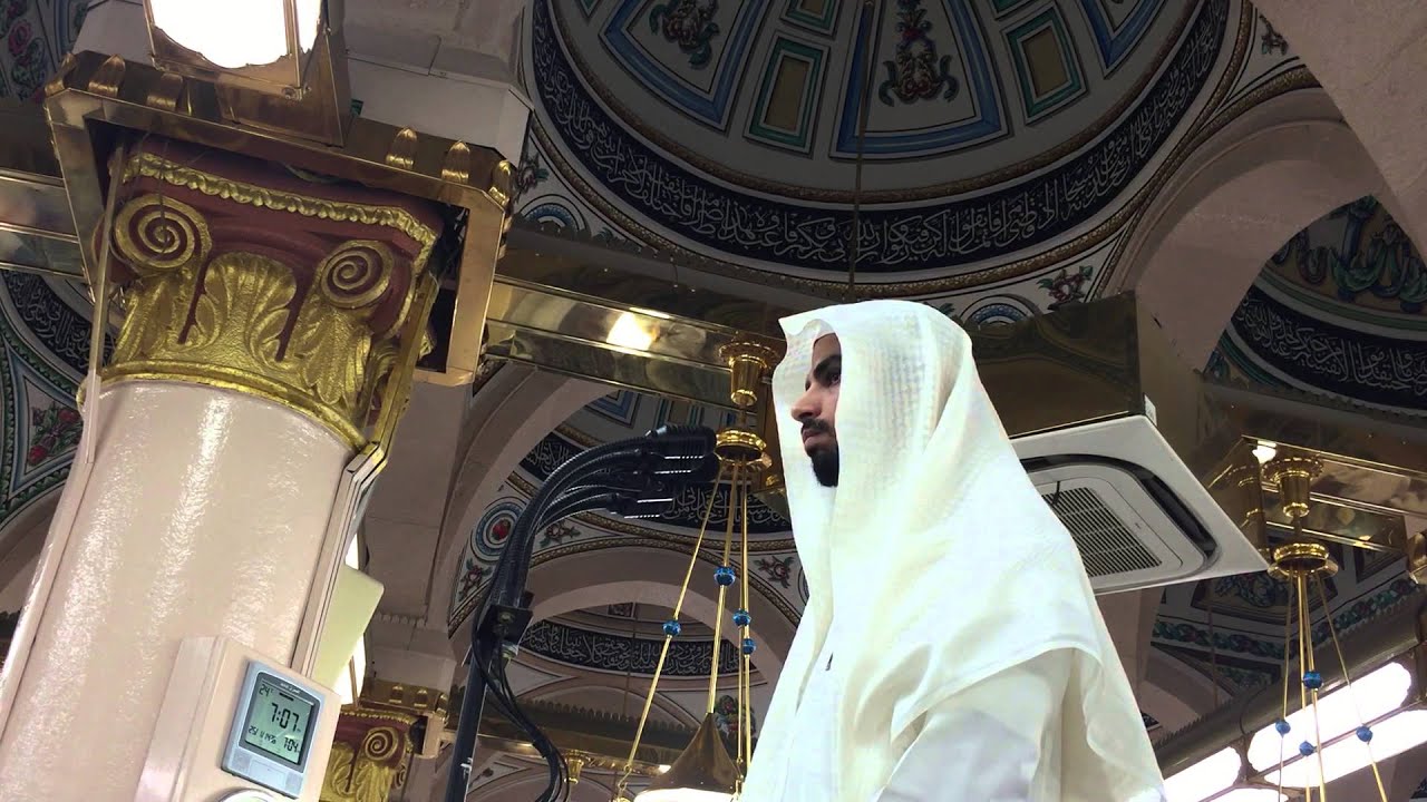 اذان العشاء من الحرم النبوي الشريف للمؤذن عمر سنبل