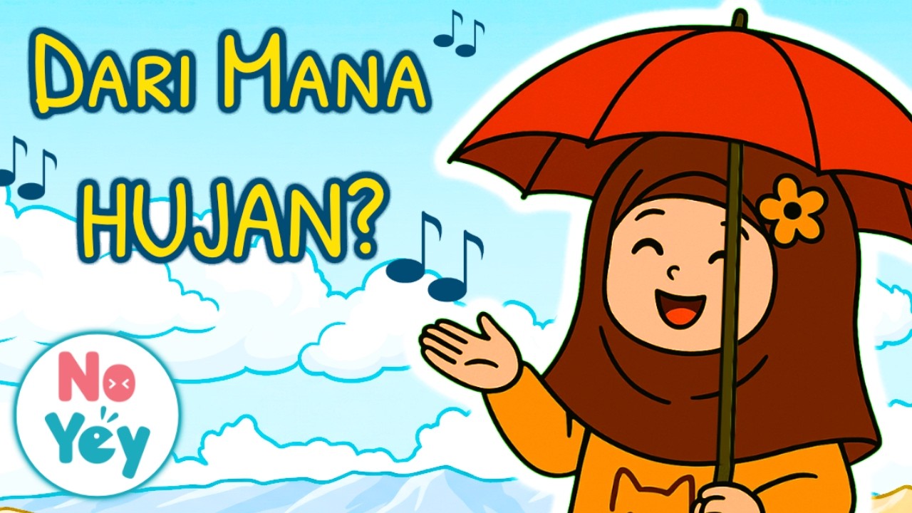 DARI MANA HUJAN? 🌧️ Lagu Anak Islami | Belajar Siklus Air