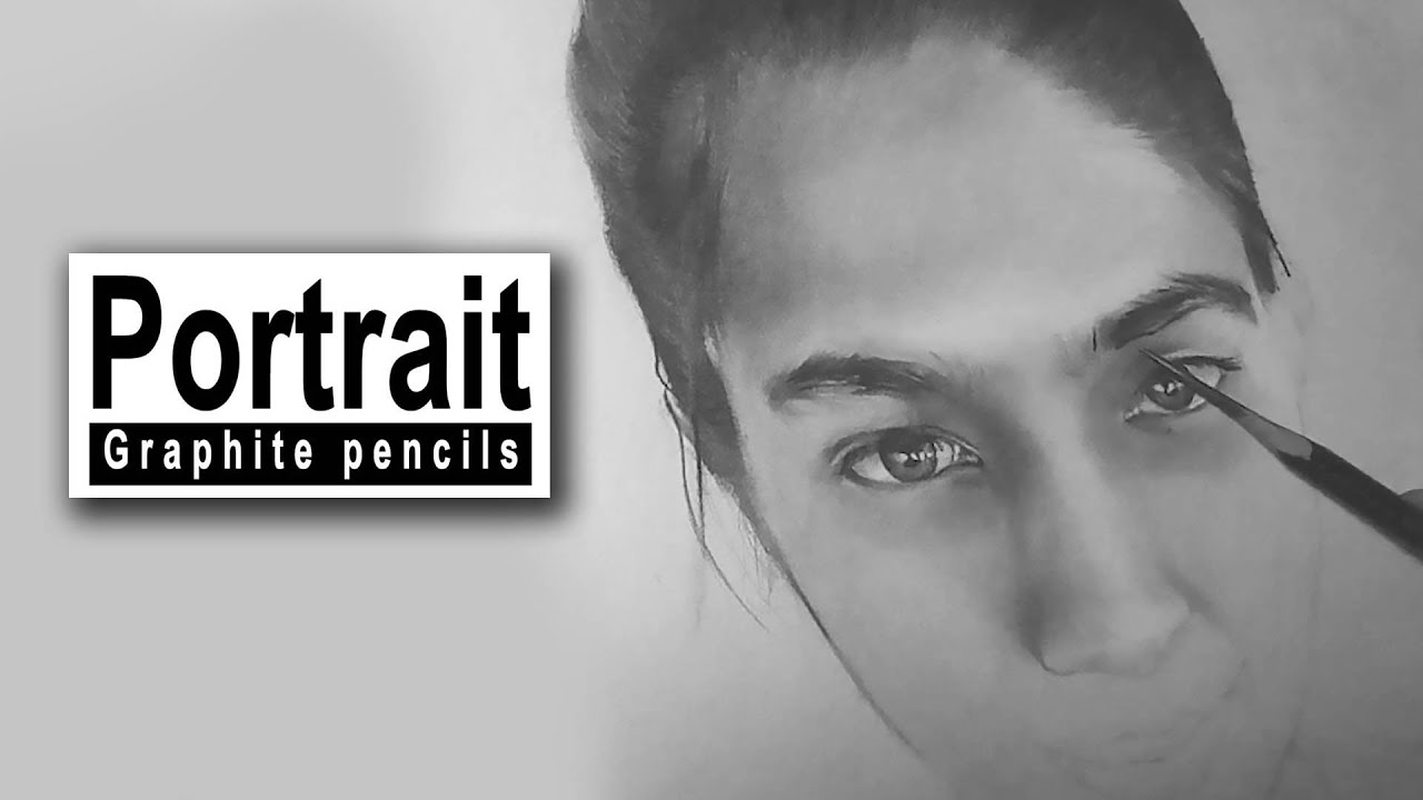 Simple Graphite pencil portrait drawing [PD15]  (පැන්සලෙන්) | AL Kalakaraya - AL කලාකාරයා