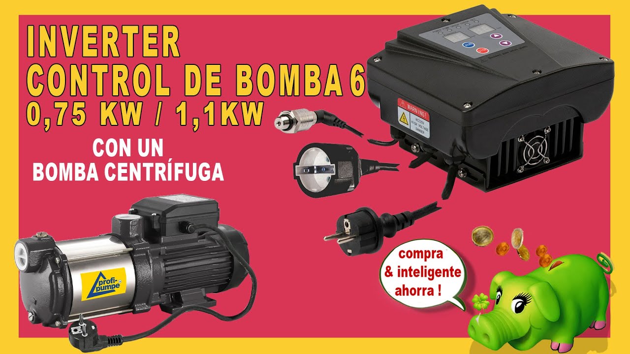Puesta en marcha del control de bombas INVERTER 6 con una bomba centrífuga - español