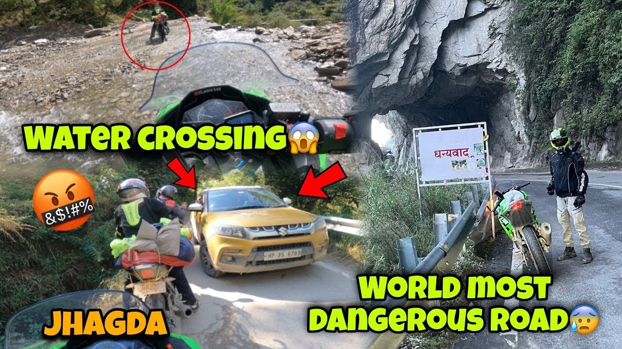 Gaddi Wala Uda Gya tha🤬 R15 Pani Mai Phas Gyi😲 Ninja or R15 Ko Tibet Highway Par Le Aye😰😍