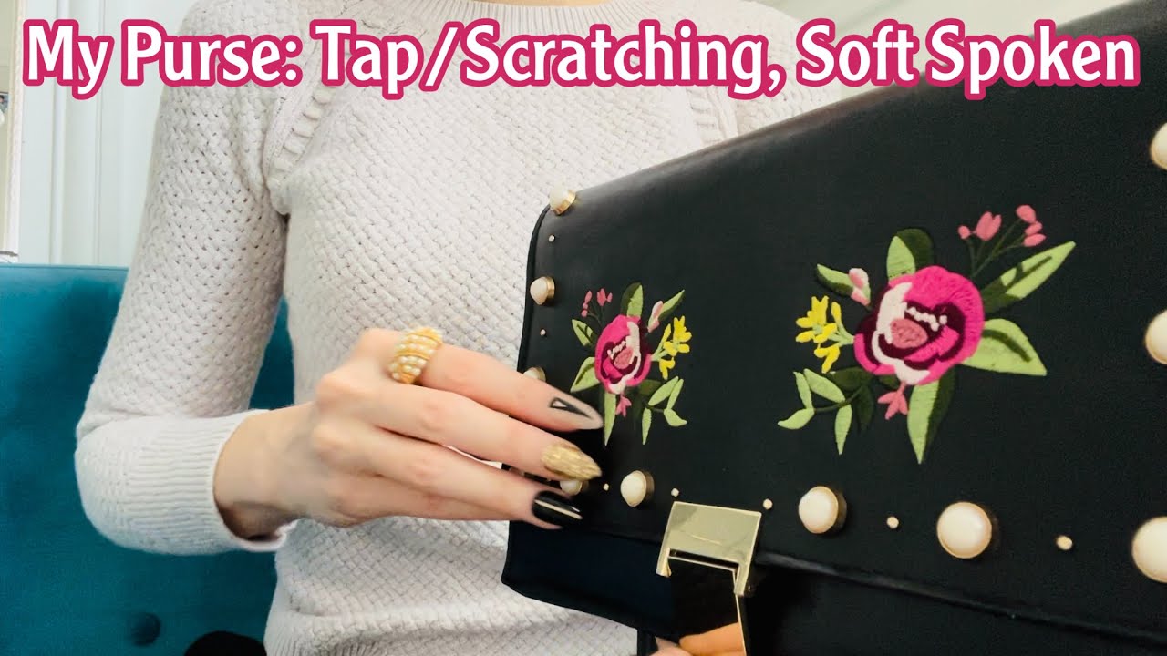 ASMR * My Purse! * Fast Tapping & Scratching * Soft Spoken* ASMRVilla
