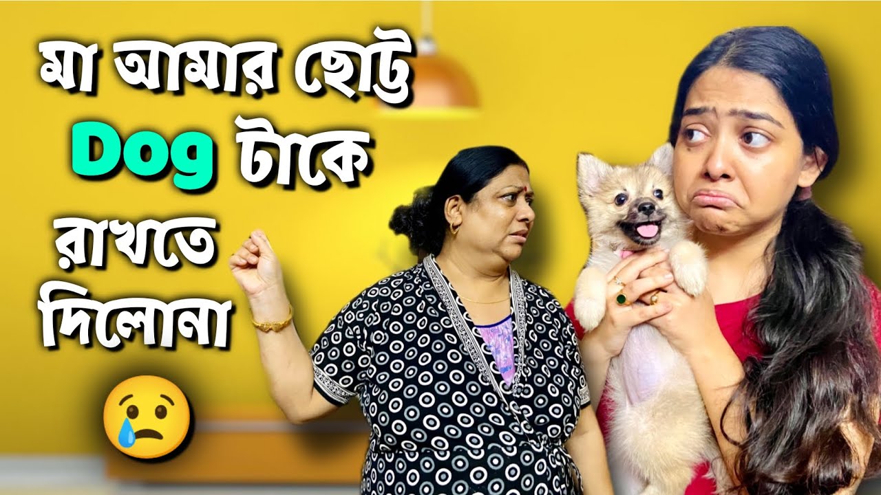 মা আমার ছোট্ট dog টাকে রাখতে দিলোনা😔| Ashwariya Mukherjee