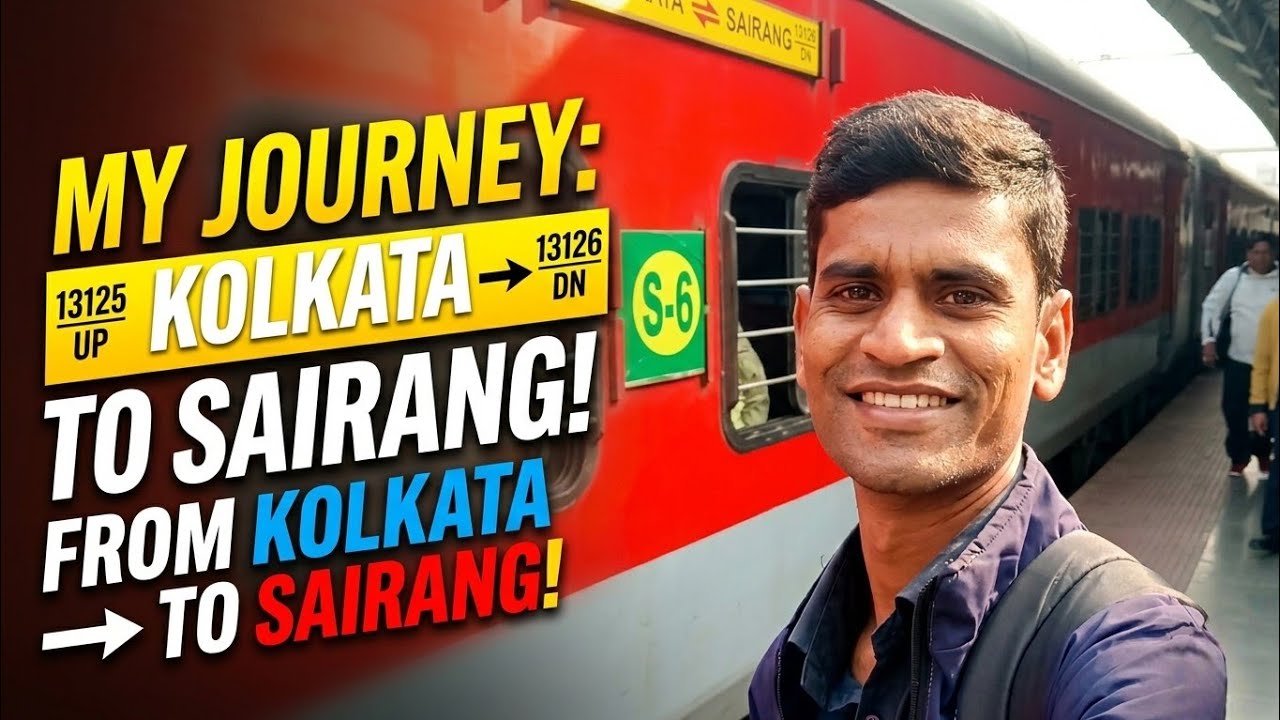 Kolkata Sairang Express | Every Station has a Story | #kolkata #sairang #travelvlog #indianrailways 