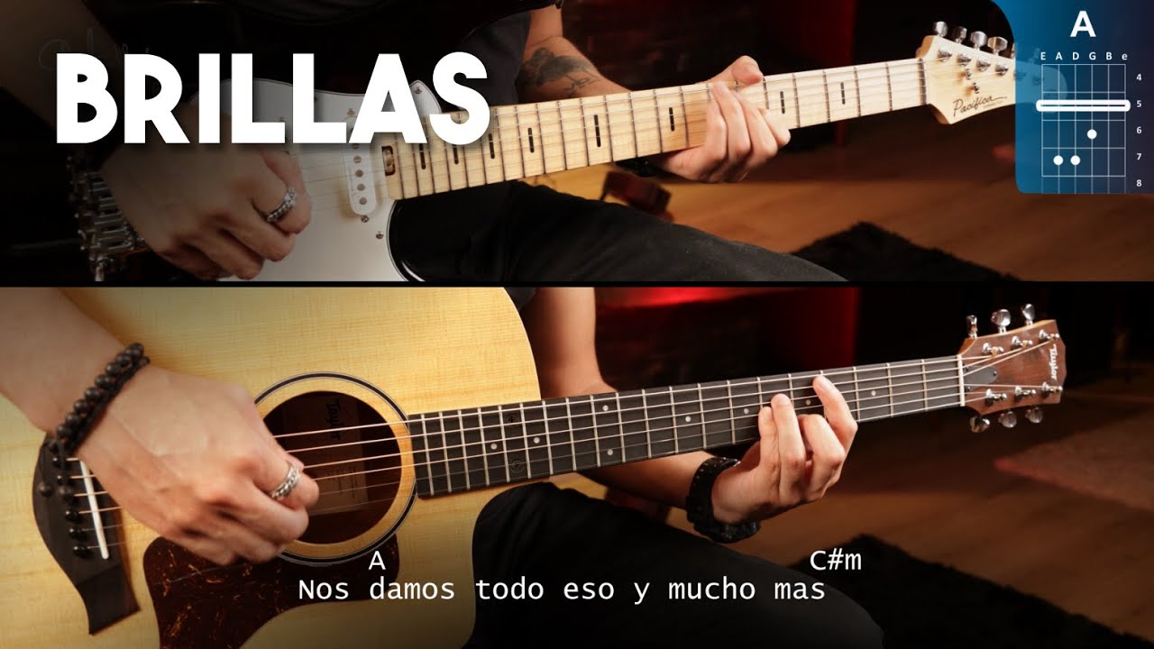 BRILLAS - Leon Larregui GUIATRA ACORDES | Cover Christianvib