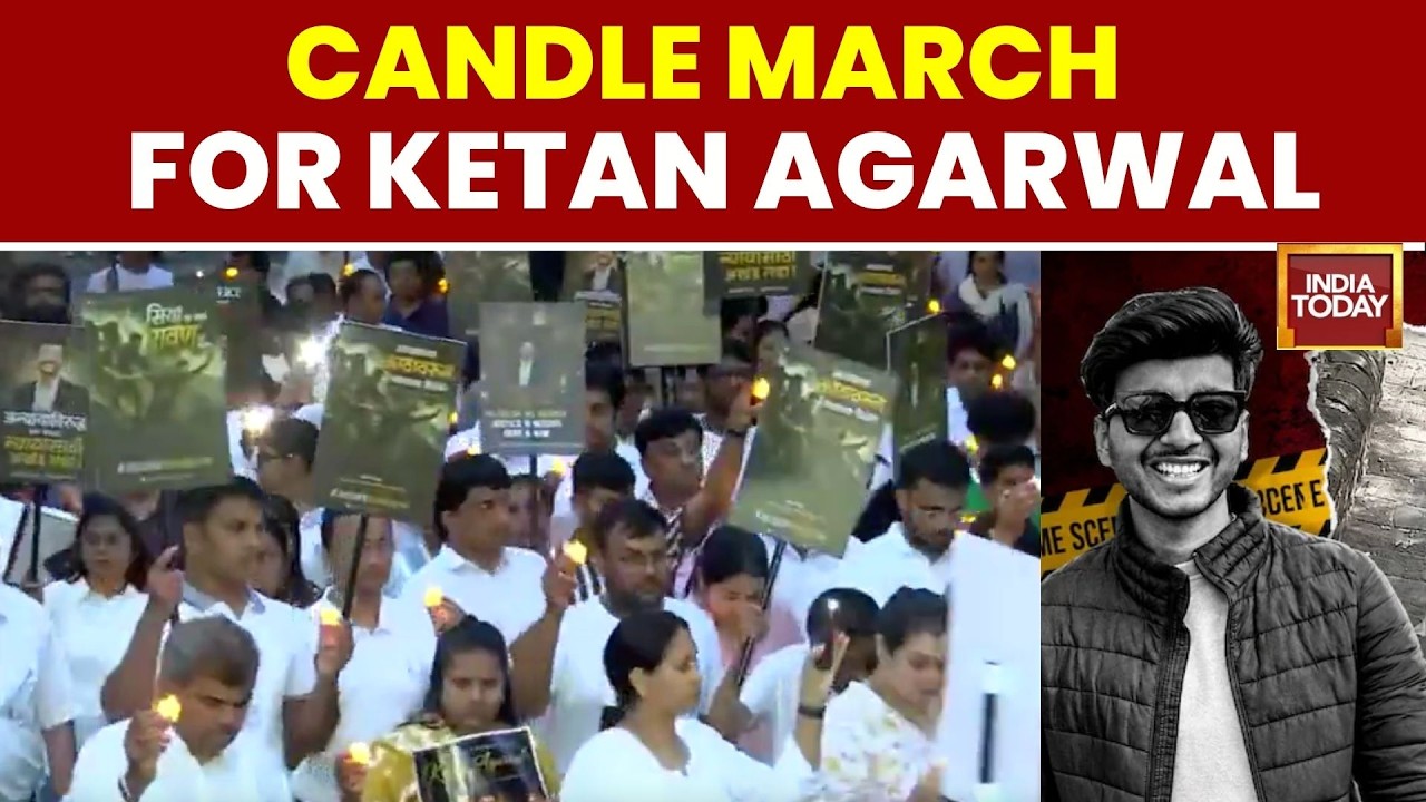 Ketan Agarwal Murder: Family, Residents Hold Candlelight March Seeking Justice | Pimpri-Chinchwad