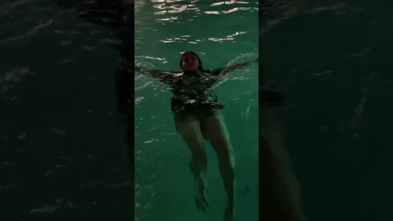 night swimming fully clothed😭 #lifestylevlog #swimmingpool #dare