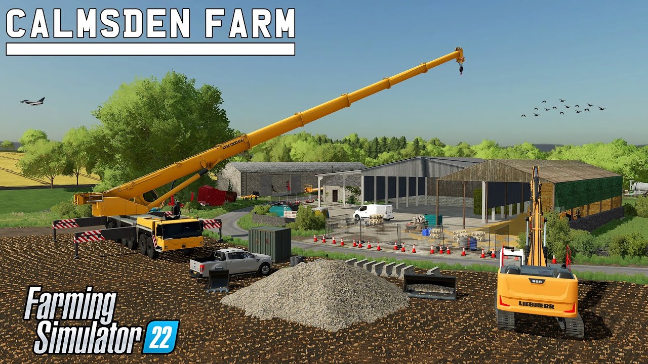 The New Bale Yard & Barns Are Complete ! Ep11 | Calmsden Farm | Farming Simulator 22