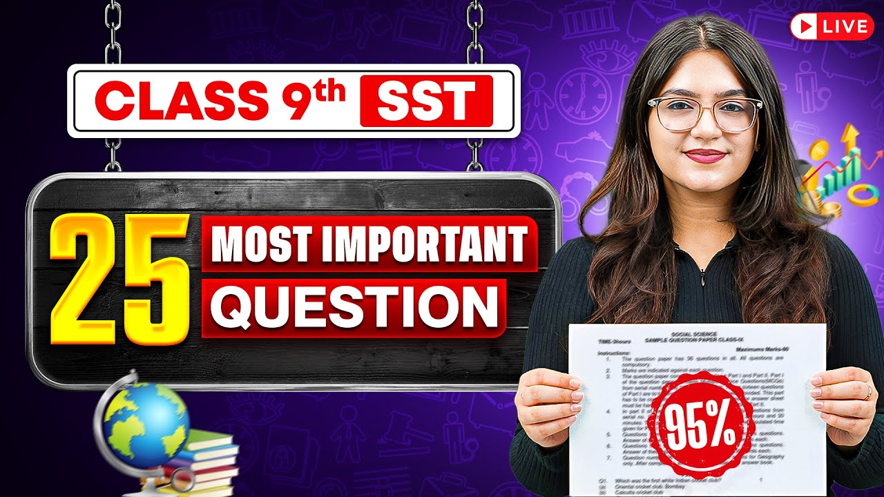 Class 9th SST Most Important Questions By Ujjvala Ma'am | One Shot | Race Series 2026