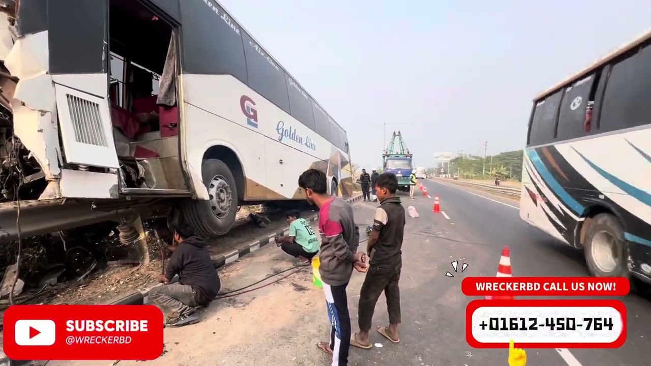Hino accident Ac Bus Rescue