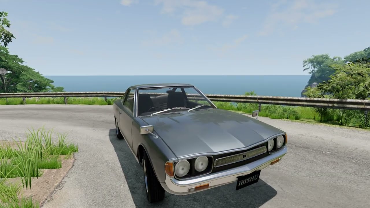BeamNG.drive (Mod) Freeroam: Jungle Rock Island - 1972 Ibishu Signia 1600