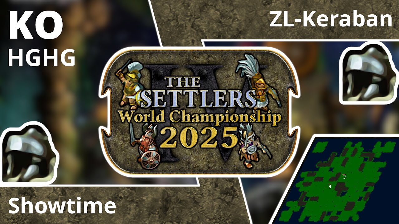 [DE] Showtime vs ZL-Keraban | Spiel 2 | KO-Phase | Die Siedler IV Weltmeisterschaft 2025
