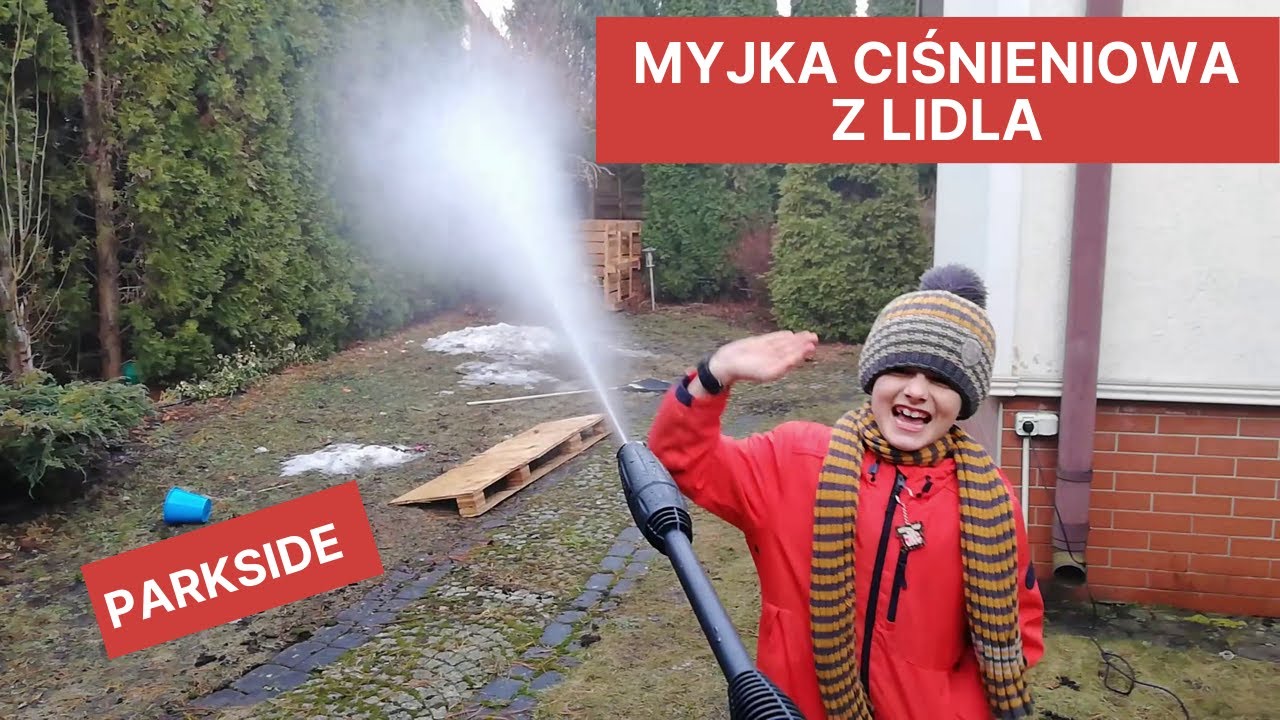 Mycie kostki brukowej myjką ciśnieniową? Test Parkside PHD 110 D1 #BZM 3