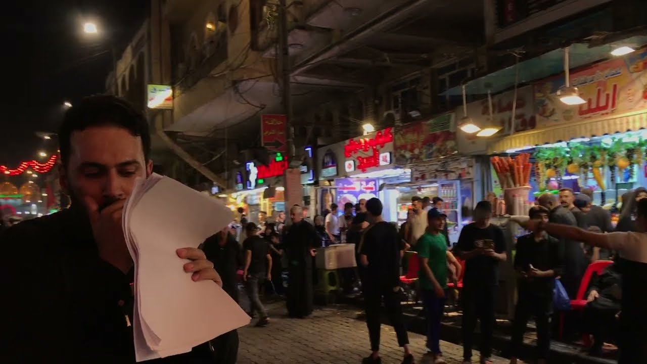 الرادود مشتاق العتابي || 4 محرم 1445 هـ || موكب عزاء طرف الانباريين || (1)