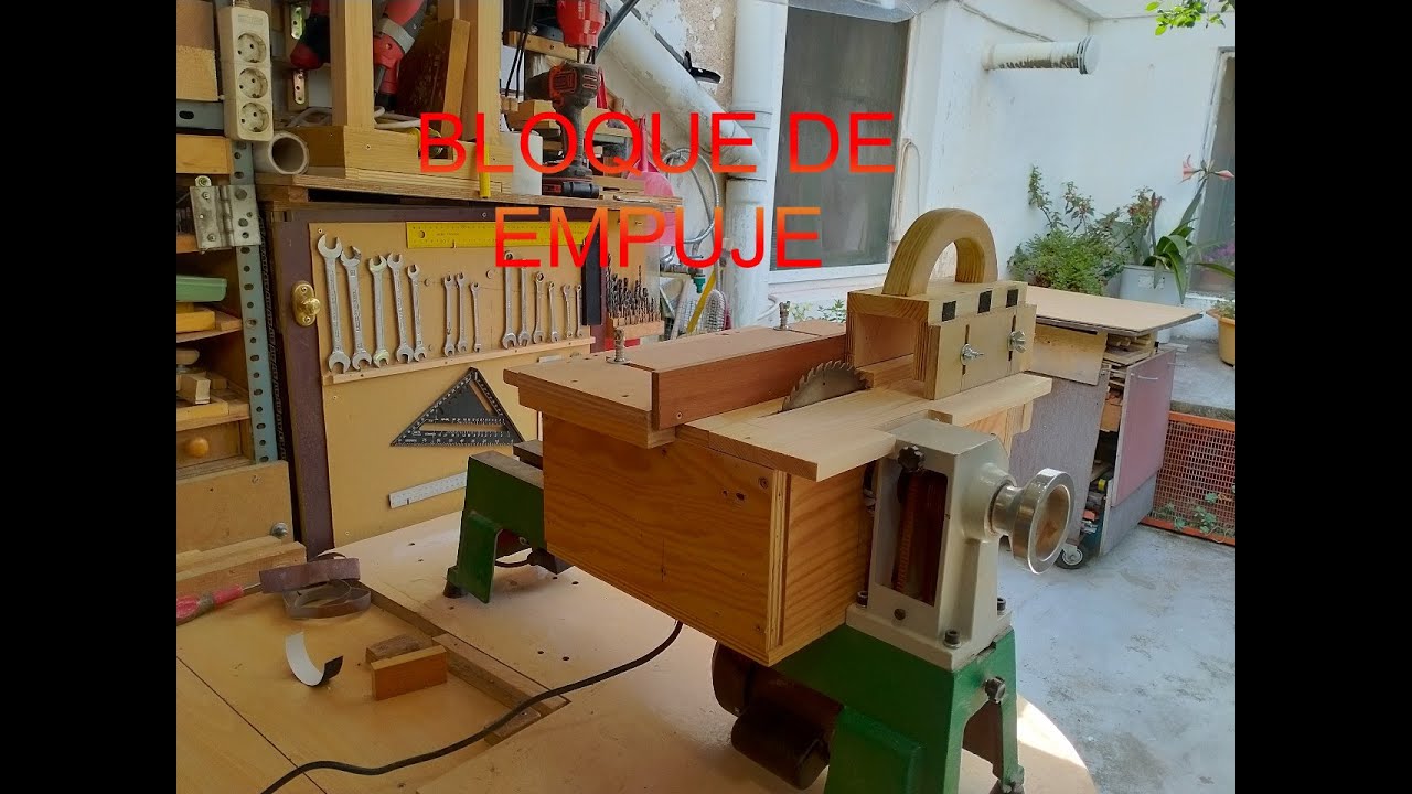 DIY-Trabajos en madera: BLOQUE DE EMPUJE PARA LA SIERRA DE MESA