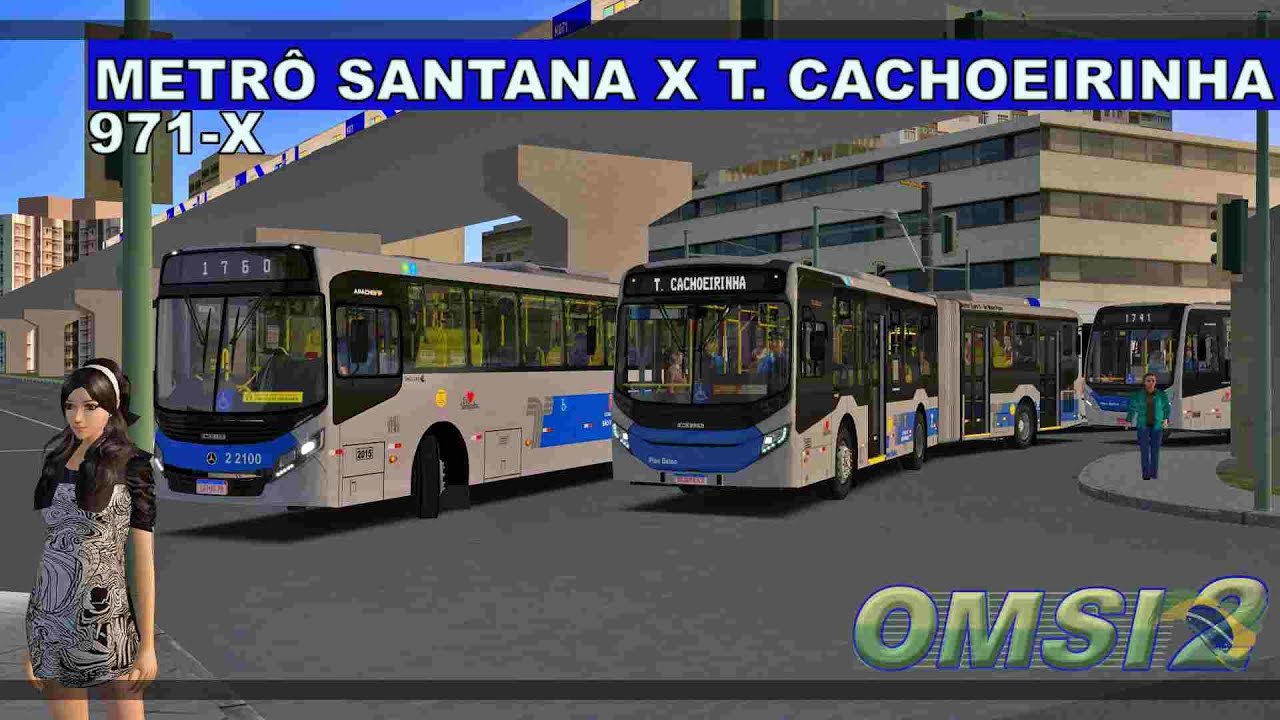 OMSI 2 | DIRIGINDO NO PADRÃO 🧡 SAMBAIBA - LINHA 971X T. CACHOEIRINHA
