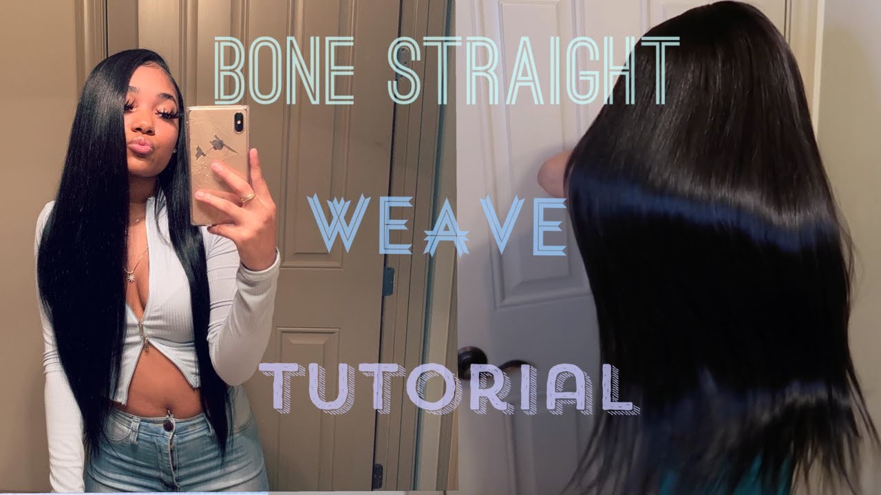 Bone Straight Sew In (with leave-out)