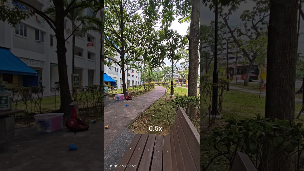 Honor Magic V2 video zoom test 4k 60fps very disappointing result