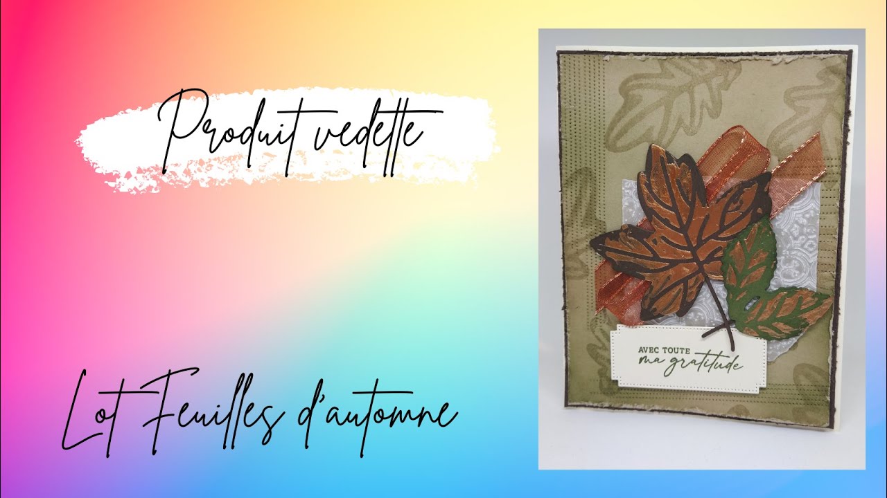 Carte avec le lot Feuilles d'automne #stampinup