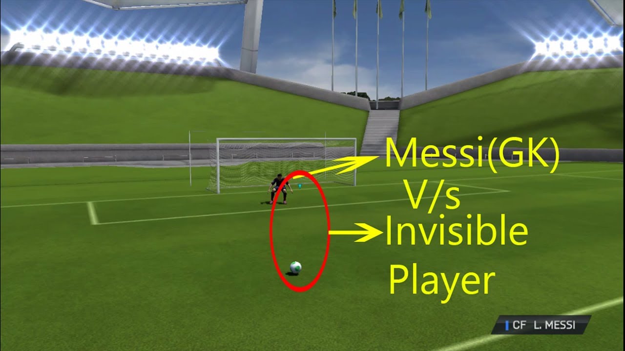 Lionel Messi (GK) v/s Invisible Player