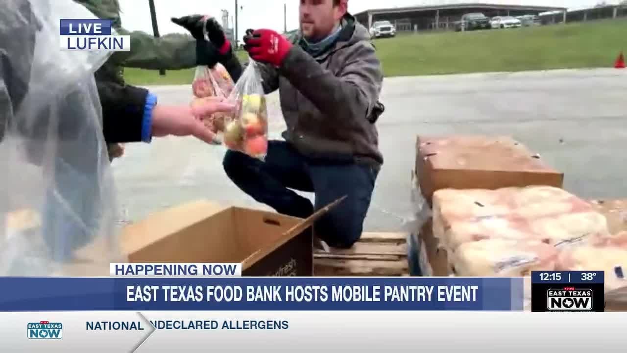East Texas Food Bank mobile pantry gives out boxes of food in Lufkin