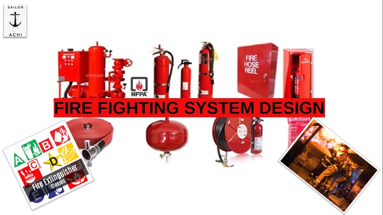 Fire fighting system on board ship