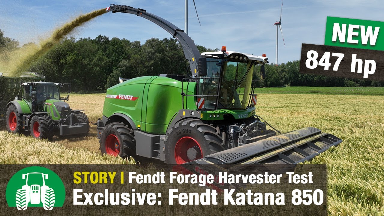 Fendt Katana 850 Test Drive | New Liebherr Engine | Forage Harvester| Whole Crop Silage Harvesting