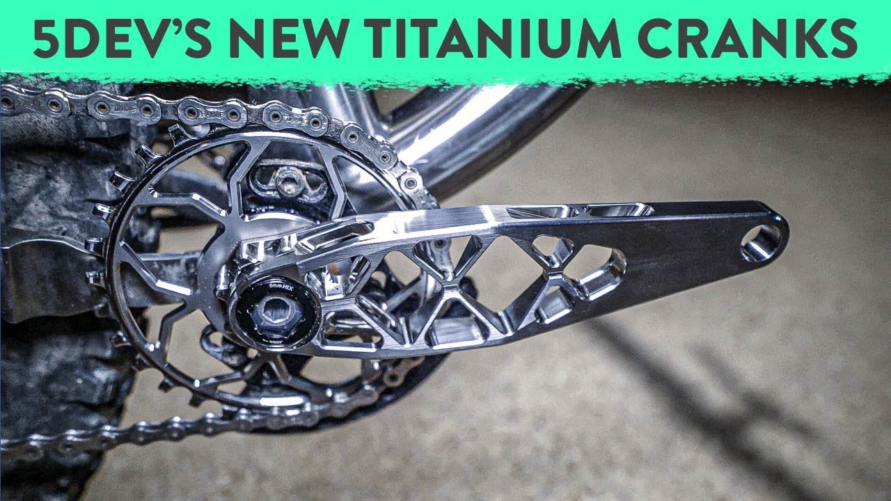 INTRODUCING: 5devs new Titanium Cranks, Titanium Stem, and Titanium Chainrings - Sea Otter 2023