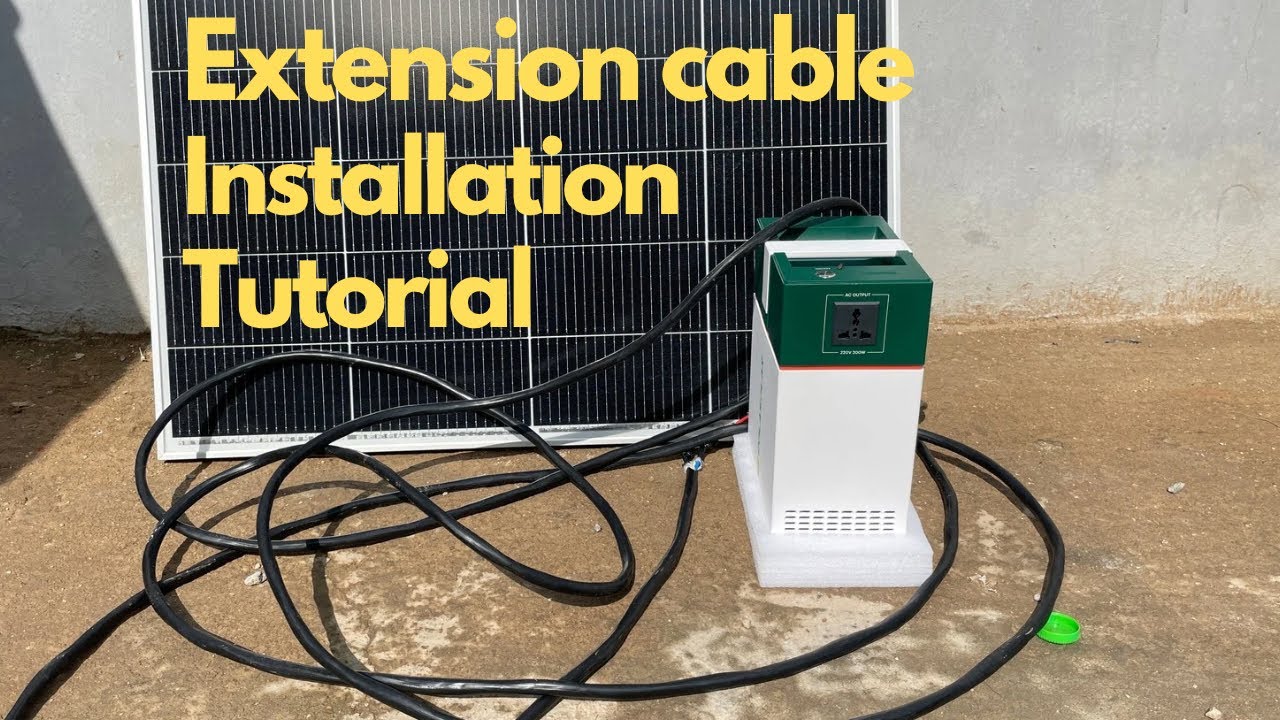 Cola Solar Generator Modification: Extension Cable Installation Tutorial