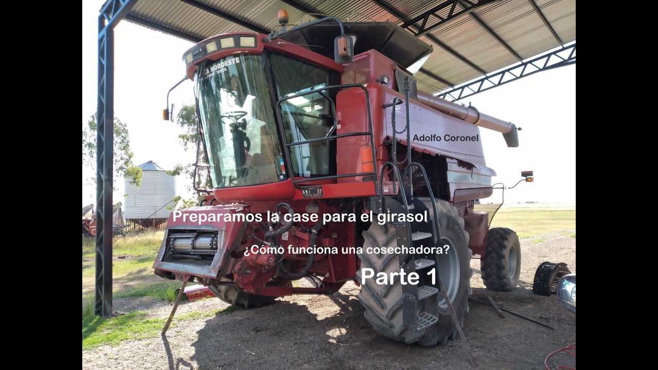 ¿Cómo funciona una cosechadora? | Preparamos la case para el girasol | Adolfo Coronel