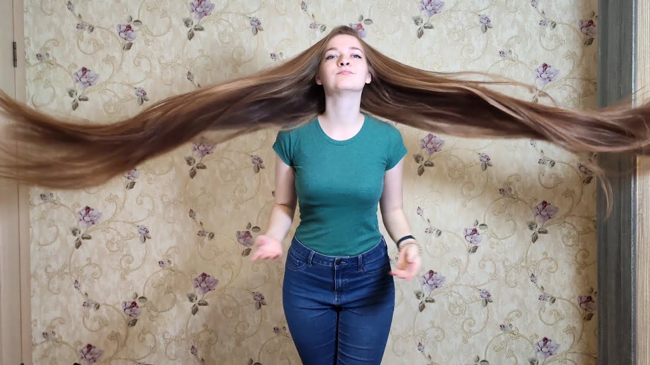 Perfect Long Hair Flip 😍 Flying hair × Nyata Real Rapunzel (preview)